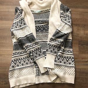 Long sleeve sweater cardigan